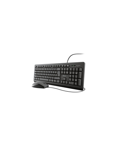 Trust TKM-250 teclado Ratón incluido Universal USB Negro