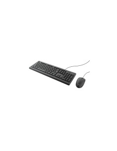 Teclado trust TKM-250 usb estandar + raton ambidextro negro 23977 2