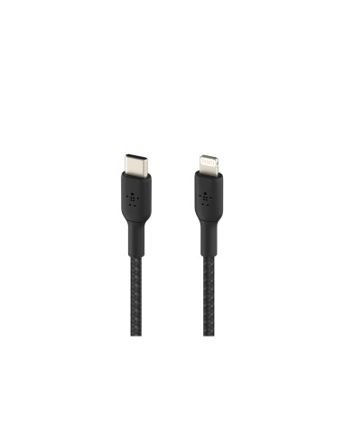 Cable Belkin de conector Lightning macho/USB C macho 1 m Negro