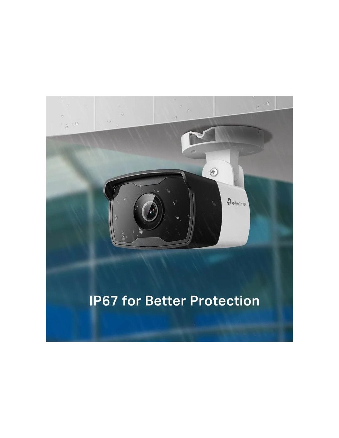 CAMARA IP TP-LINK VIGI BULLET EXTERIOR 2MP 4MM IR 30M IP67 POE