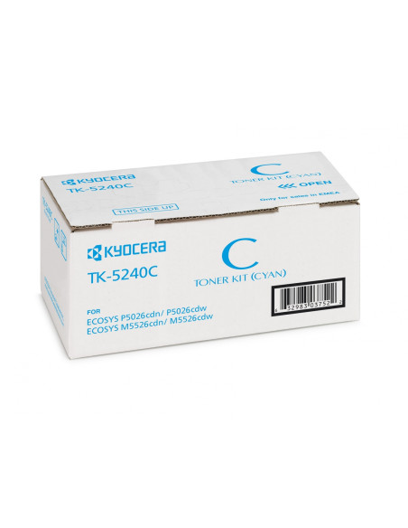 KYOCERA TK-5240C cartucho de tóner 1 pieza(s) Original Cian