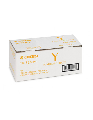 KYOCERA TK-5240Y cartucho de tóner 1 pieza(s) Original Amarillo
