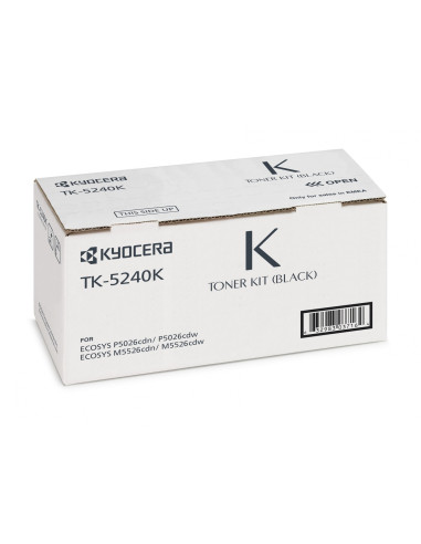 KYOCERA TK-5240K cartucho de tóner 1 pieza(s) Original Negro