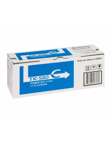 KYOCERA TK-580C cartucho de tóner 1 pieza(s) Original Cian