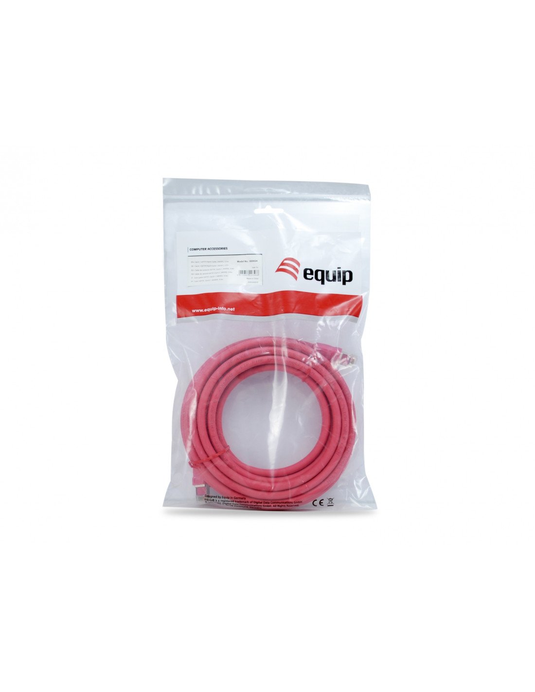Latiguillo de red equip cat8.1 S/FTP 5m rojo 608024