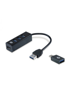 Conceptronic HUBBIES04B hub de interfaz USB 3.2 Gen 1 (3.1 Gen 1)