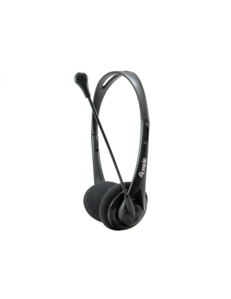 Equip Chat Headset Auriculares Alámbrico Diadema Llamadas/Música Negro