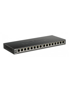 D-Link DGS-1016S No administrado Gigabit Ethernet (10/100/1000) Negro