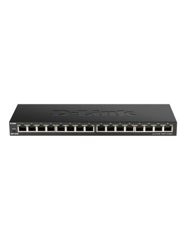 D-Link DGS-1016S No administrado Gigabit Ethernet (10/100/1000) Negro