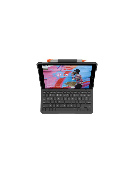 Logitech slim folio tablet con teclado bluetooth qwertz aleman grafito