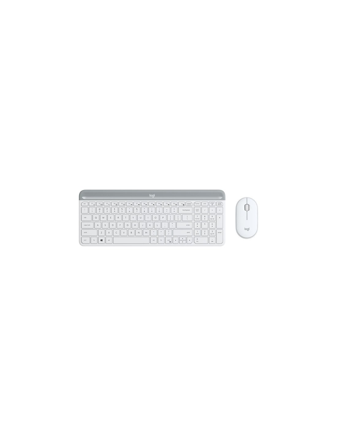 Logitech MK470 slim teclado y raton rf inalambrico español blanco