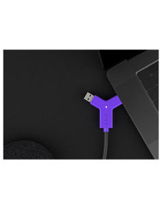 Logitech switch transmisor y receptor de señales AV negro violeta 2