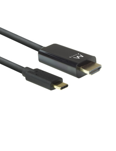 Ewent EW9824 adaptador de cable de vídeo 2 m USB Tipo C HDMI tipo A