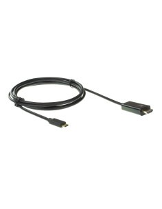 Ewent adaptador cable de video usb tipo-c macho a hdmi estandar macho 2m negro 2
