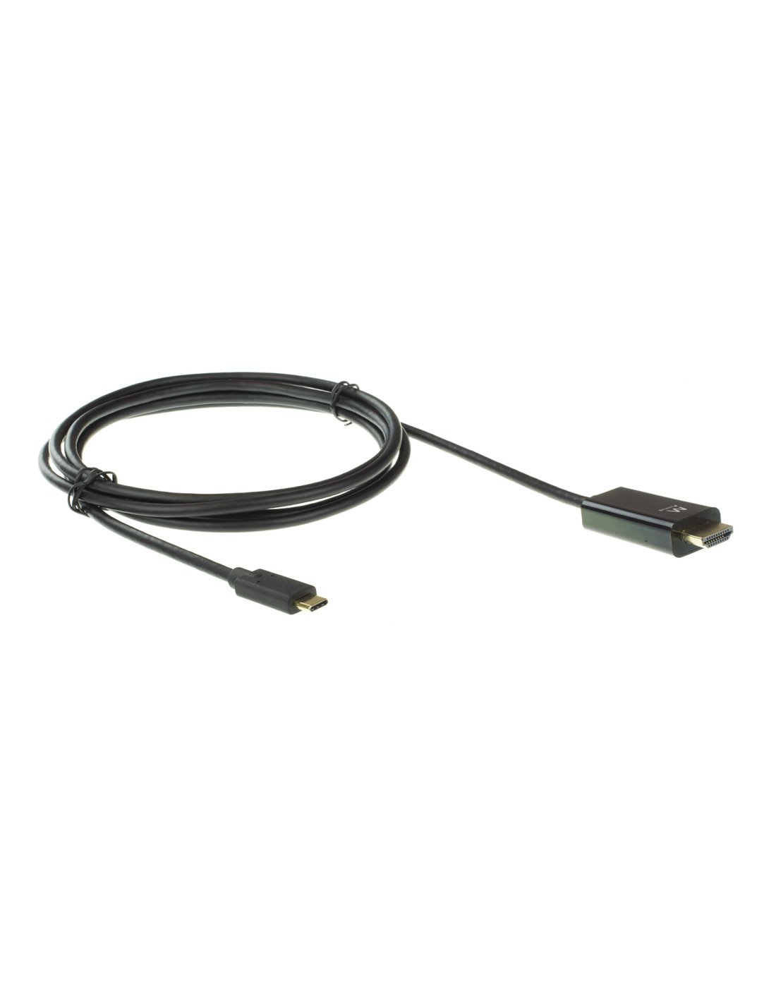Ewent adaptador cable de video usb tipo-c macho a hdmi estandar macho 2m negro