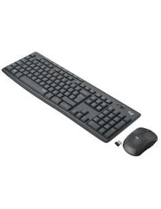 Logitech MK295 Silent Wireless Combo teclado RF inalámbrico QWERTY Internacional de EE.UU. Negro