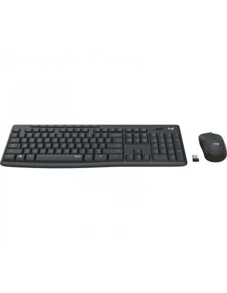 Logitech MK295 Silent Wireless Combo teclado RF inalámbrico QWERTY Internacional de EE.UU. Negro