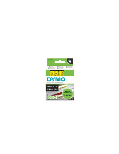 DYMO D1 etiquetas auténticas | impresión negra sobre fondo amarillo |
