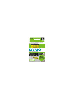 Dymo D1 Etiquetas estandar negro sobre amarillo 12mm x 7m poliester 2