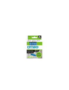 DYMO D1 etiquetas auténticas | impresión negra sobre fondo azul | 12 2