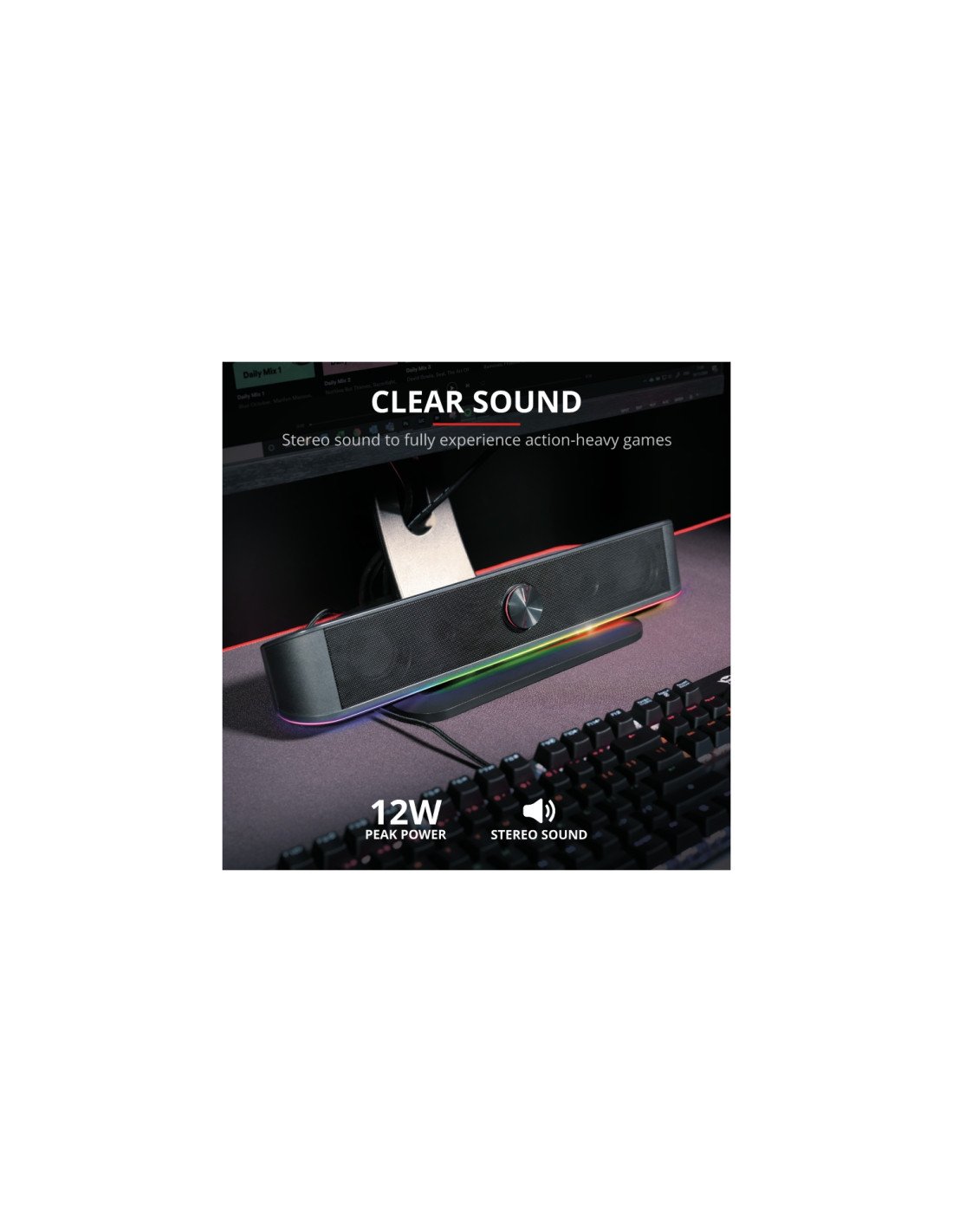 Trust GXT 619 Thorne Altavoz 2.0 canales 6w negro