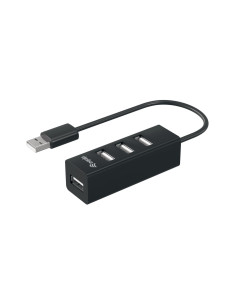 Equip 128955 hub de interfaz USB 2.0 480 Mbit/s Negro