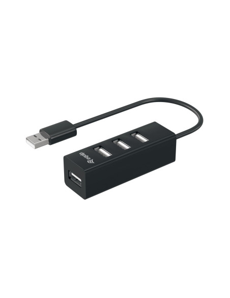 Equip 128955 hub de interfaz USB 2.0 480 Mbit/s Negro