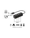 EQUIP HUB de interfaz USB 2.0 480 Mbit/s Negro
