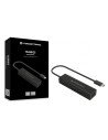 CONCEPTRONIC HUB de interfaz USB 3.2 Gen 1 (3.1 Gen 1) Type-C 5000 Mbit/s Negro