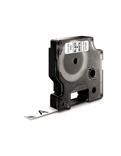 Dymo D1 Etiquetas durable negro sobre blanco 12mm x 5.5m