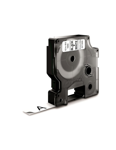Dymo D1 Etiquetas durable negro sobre blanco 12mm x 5.5m