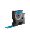 DYMO D1 - Etiquetas estándar - Negro sobre azul - 19mm x 7m