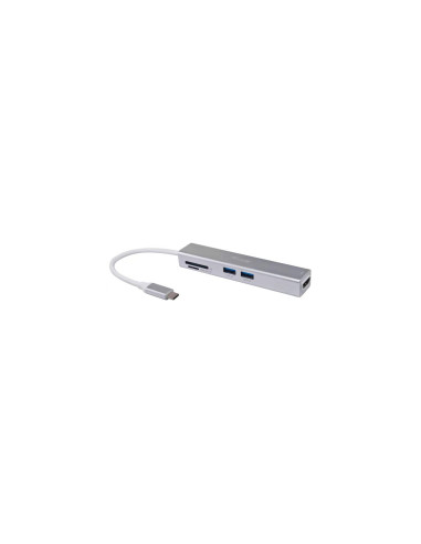 Equip Adaptador multifunción USB-C 5 en 1, HDMI , USB 3.2 Gen 1 ,