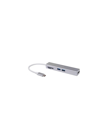 Equip Adaptador multifunción USB-C 5 en 1, HDMI , USB 3.2 Gen 1 ,
