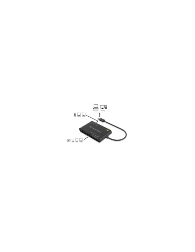 Conceptronic BIAN01B lector de tarjeta inteligente Interior USB 3.2