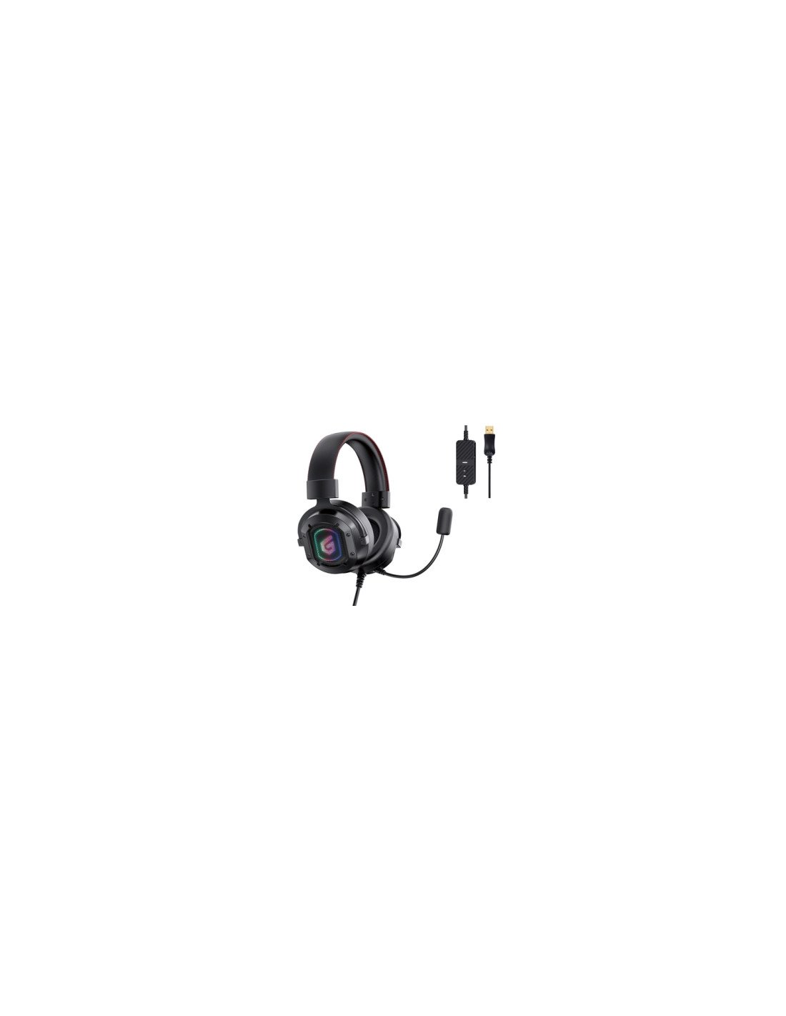 Conceptronic Auriculares Alámbrico Diadema Juego USB tipo A Negro
