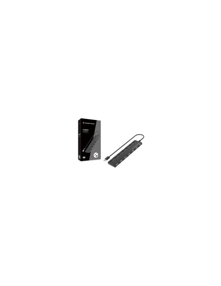 Conceptronic HUBBIES08B hub de interfaz USB 2.0 480 Mbit/s Negro