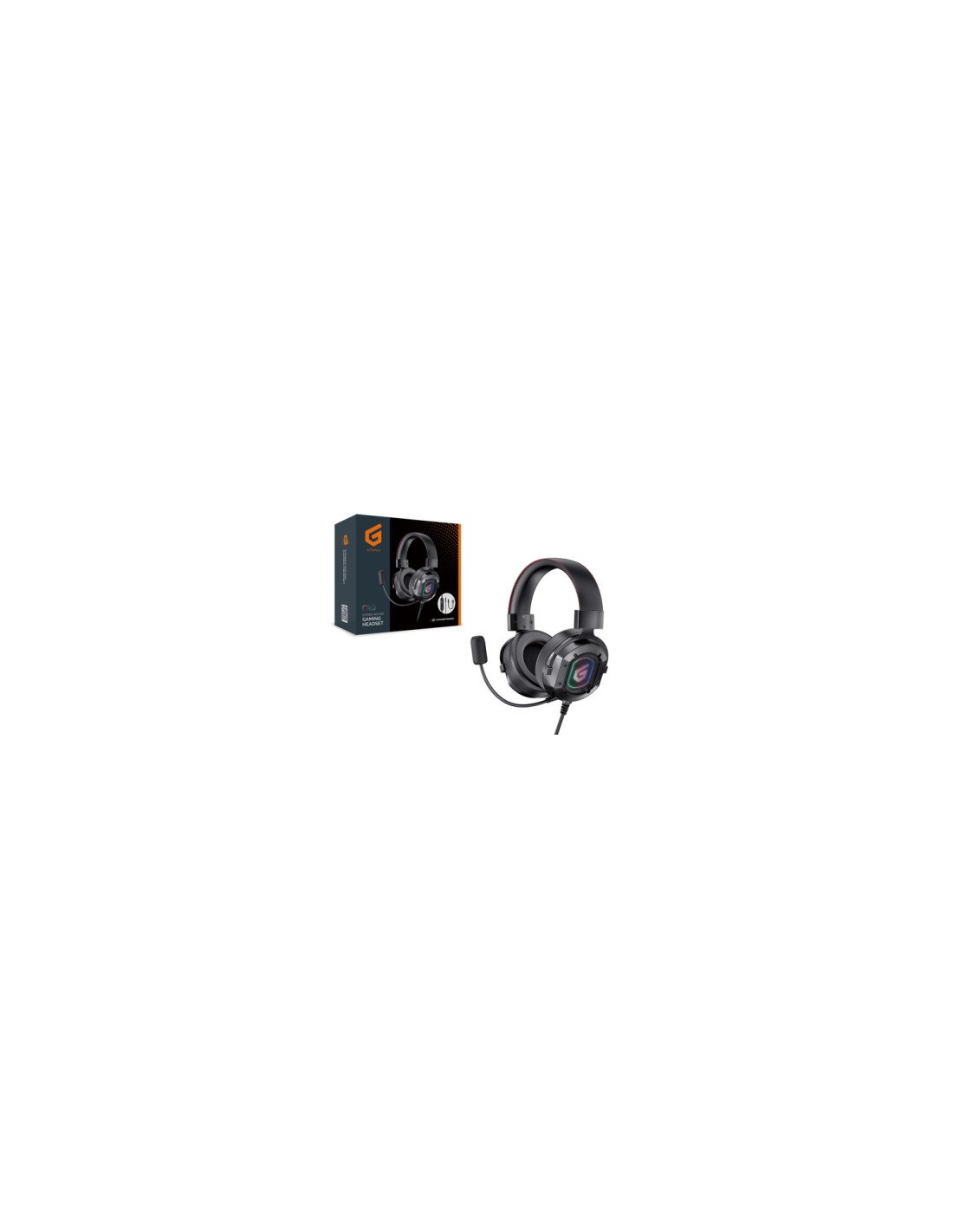 Conceptronic Auricular y casco Auriculares Alámbrico Diadema Juego Negro