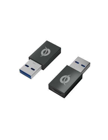 Conceptronic DONN10G cambiador de género para cable USB A USB C Negro