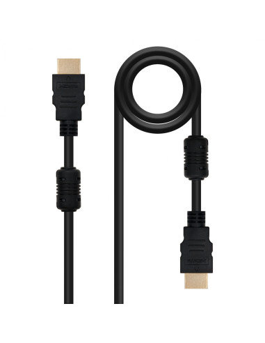 Nanocable CABLE HDMI V1.4 (ALTA VELOCIDAD / HEC) CON FERRITA,