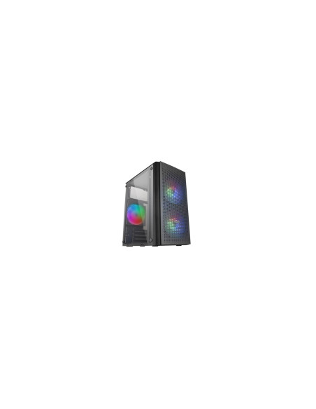 Mars Gaming MC300 Negro, Caja PC Micro ATX, Cristal Templado, Frontal