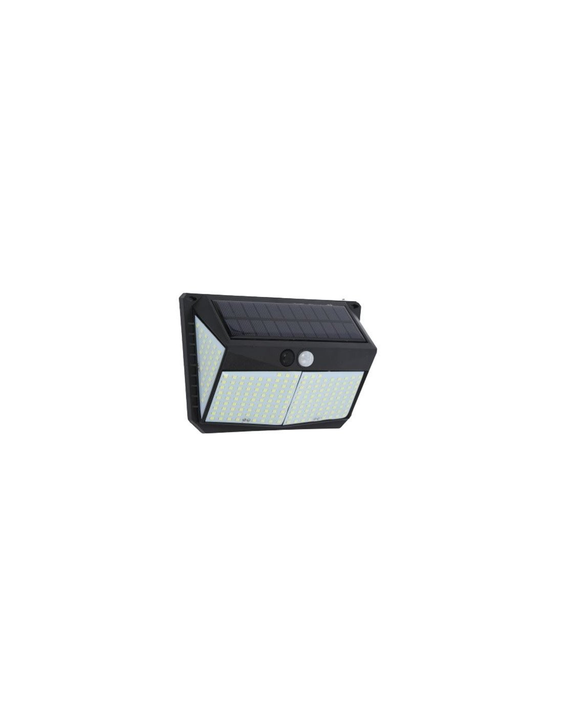 APLIQUE LED SOLAR 250LM ILUMINACIÓN 3 CARAS NEGRO ELBAT