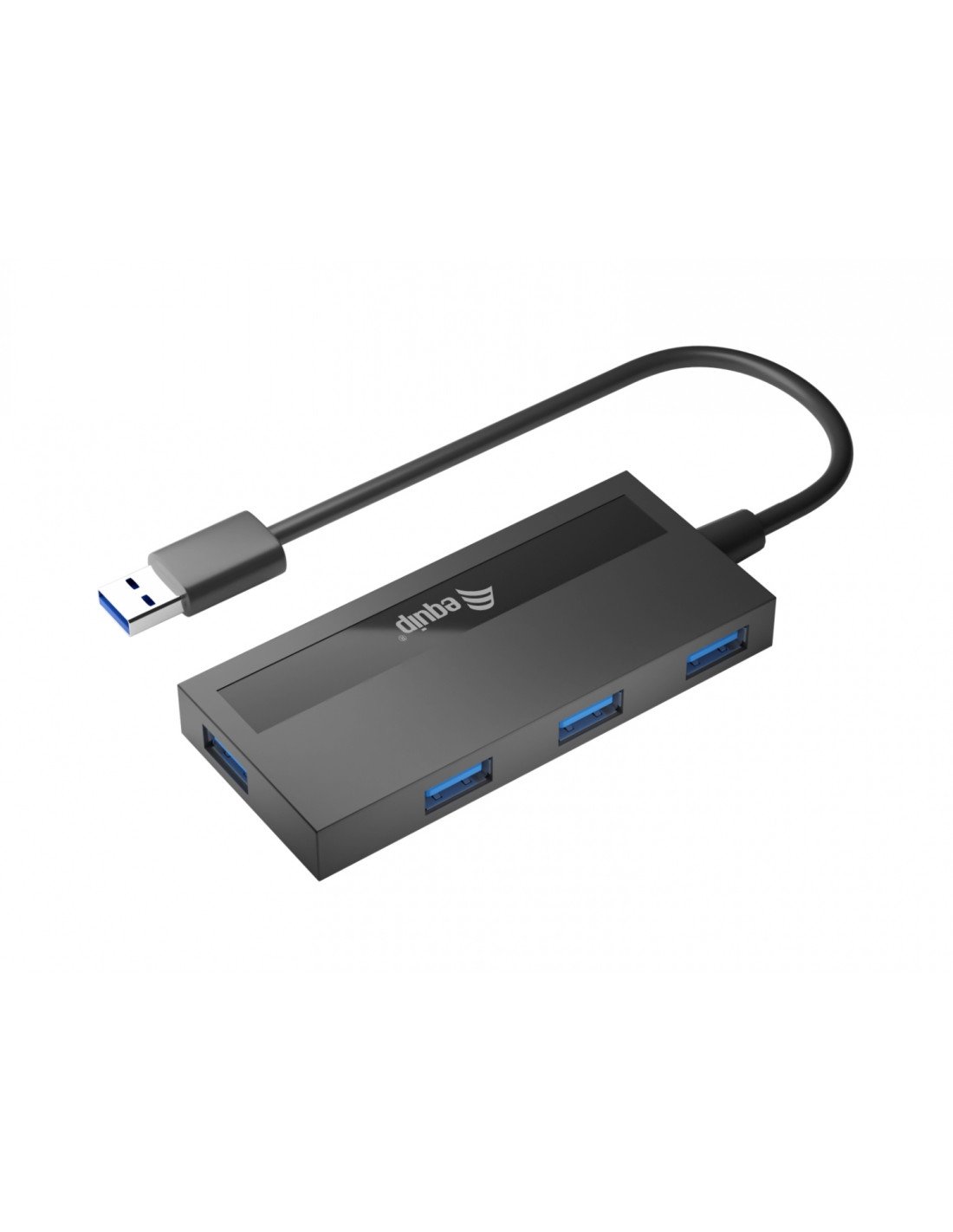 Equip HUB de interfaz USB 3.2 Gen 1 (3.1 Gen 1) Type-A 5000 Mbit/s Negro