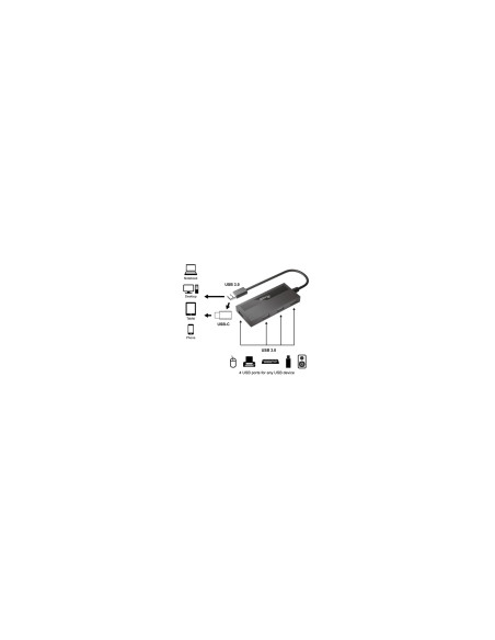 Equip 128956 hub de interfaz USB 3.2 Gen 1 (3.1 Gen 1) Type-A 5000