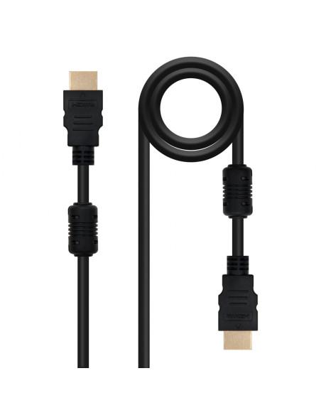 Nanocable HDMI, 5m cable HDMI HDMI tipo A (Estándar) Negro