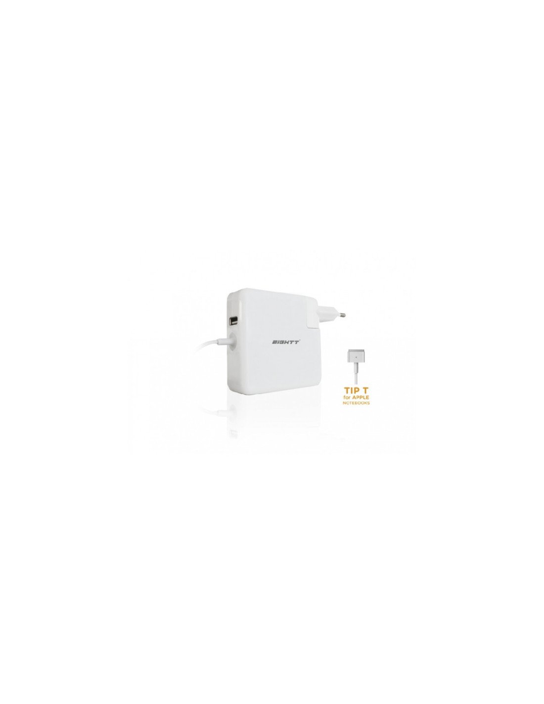 Eightt Cargador Universal para APPLE 45/60/85W MAGSAFE 2 + 1 PUERTO USB