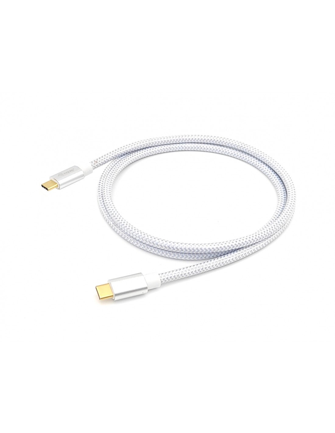 Equip 128356 cable USB 1 m USB 3.2 Gen 2 (3.1 Gen 2) USB C Plata, Blanco