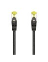 AISENS Cable De Red Latiguillo RJ45 LSZH Cat.7 600 MHz S/FTP PIMF AWG26, Negro, 2.0 m