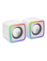 Mars Gaming Altavoces Gaming RGB Compactos Procesador Sonido DSP 8W Blanco