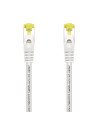 AISENS Cable De Red Latiguillo RJ45 LSZH Cat.7 600 MHz S/FTP PIMF AWG26, Blanco, 1.0 m
